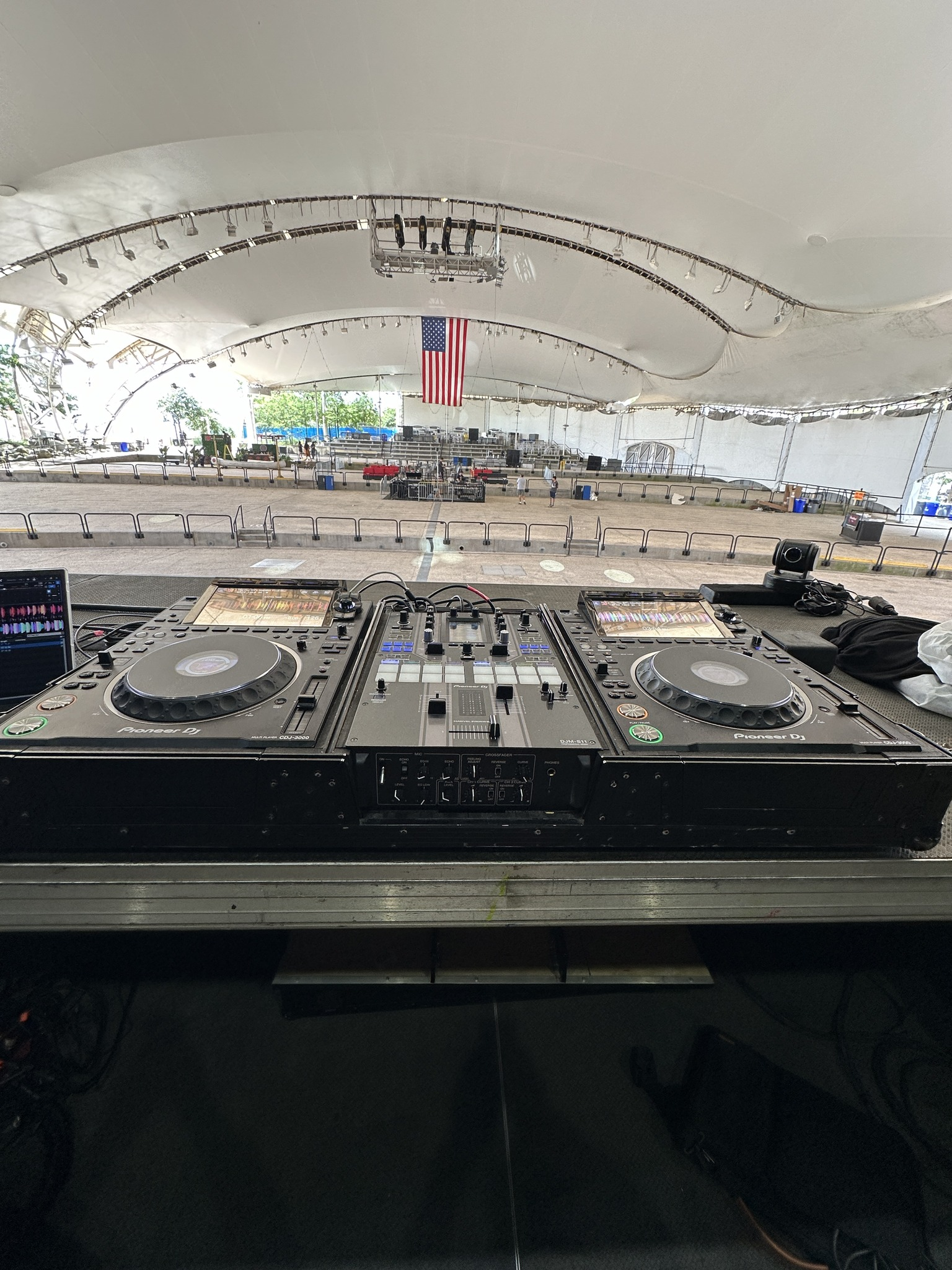 DJ and event audio setup for NYC rental event