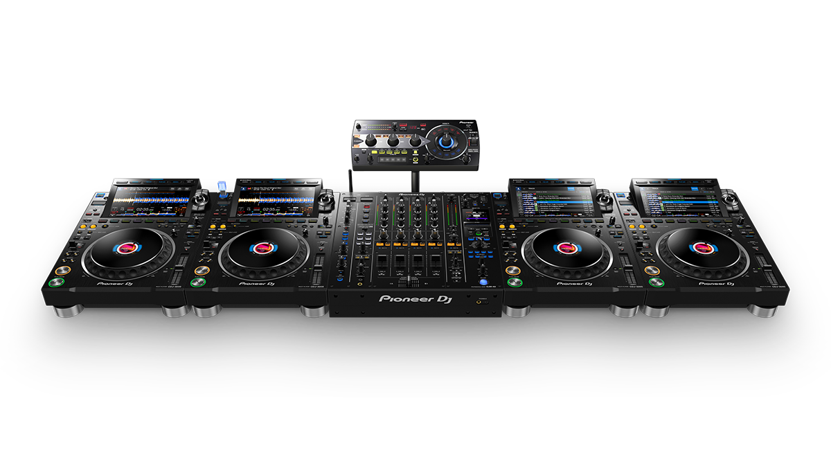 NYC event production setup with audio and presentation equipment