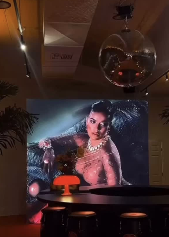 Disco ball or event lighting setup for dance floor