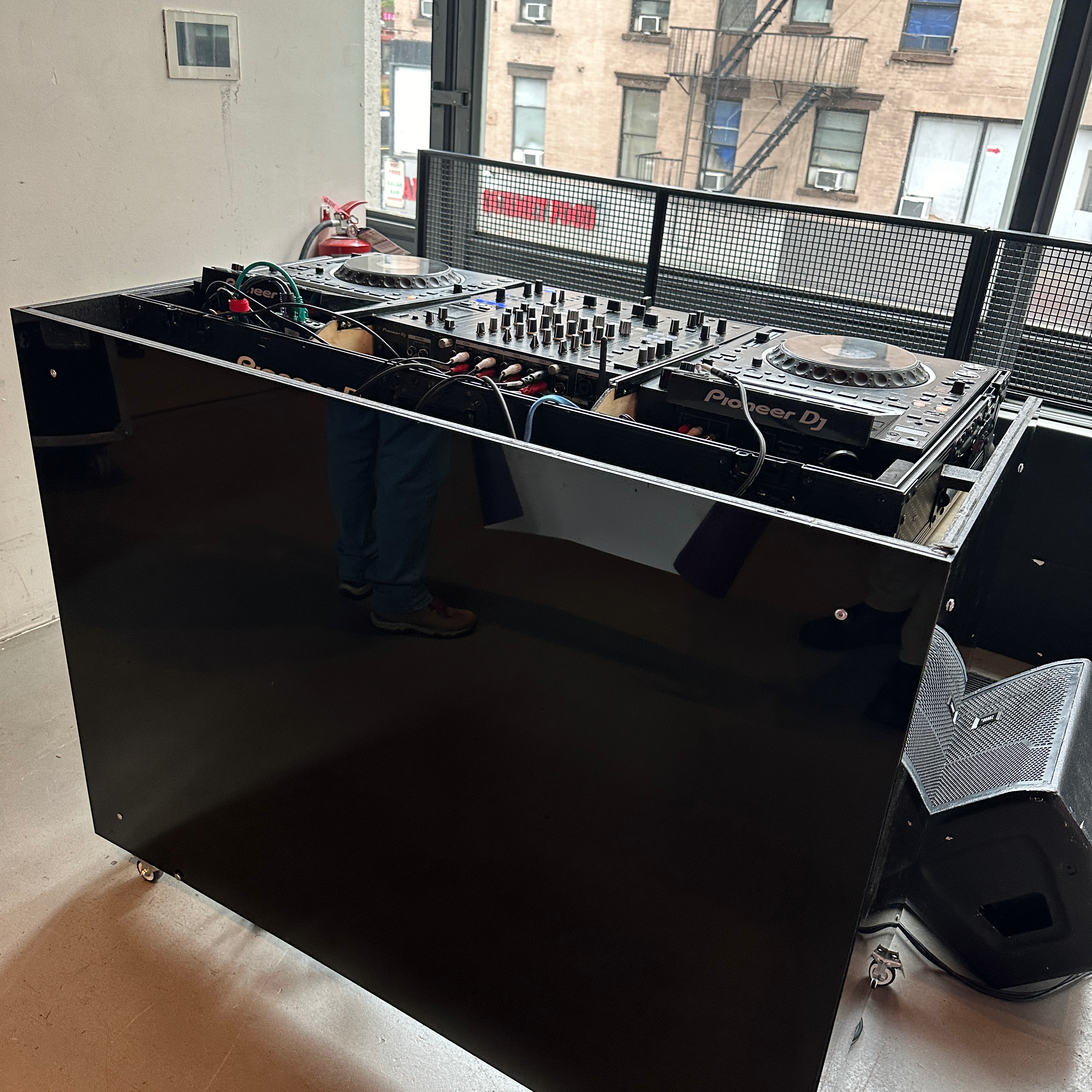 Corporate or live event rental setup in NYC